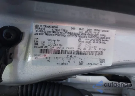 2016 Ford Focus Se из США, поврежденный, VIN 1FADP3F28GL249913